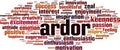 Ardor word cloud