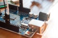 Arduino board micro controller used for building digital devices