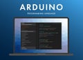 Arduino programming language vector flat icon