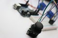 Arduino project made using micro servo and joystick module with selective focus. Innovative arduino project using various