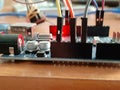 An Arduino Uno board micro controller used for building digital devices