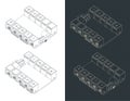 Arduino UNO shield isometric drawings