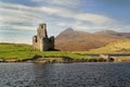 Ardvreck Castle and Loch Assynt Royalty Free Stock Photo