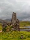 Ardvreck Castle, Loch Assynt in Sutherland, Scotland Royalty Free Stock Photo