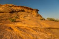 Area around Horseshoe Bend in summer sunny day, formation in Colorado River. Royalty Free Stock Photo