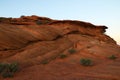 Area around Horseshoe Bend in summer sunny day, formation in Colorado River, Page, Arizona, USA Royalty Free Stock Photo