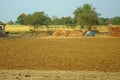 Area around Nagpur, India. Dry foothills with orchards farmers gardens