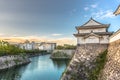 The area around the Osaka Castle in Osaka, Japan