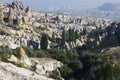 Area around UÃÂ§hisar, Cappadocia, Turkey Royalty Free Stock Photo