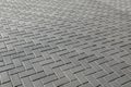 Area of ceramic bricks herringbone pattern