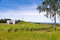 The area of the Czechoslovak fortifications, bunker Cihelna near Kraliky town, Czech republic Royalty Free Stock Photo