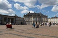 Area in front of the royal palace of Amalienborg in Copenhagen Royalty Free Stock Photo