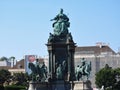 The area of the Maria-Theresien-Platz, Vienna, Austria, on a clear day Royalty Free Stock Photo