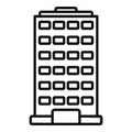 Area multistory building icon outline vector. Exterior area plan Royalty Free Stock Photo