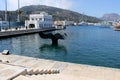 Area of the port of Cartagena in Spain where the whale`s tail is