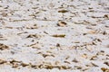 Area of salt plates in the middle of death valley, called Devil Royalty Free Stock Photo