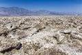 Area of salt plates in the middle of death valley, called Devil` Royalty Free Stock Photo