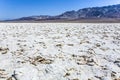 Area of salt plates in the middle of death valley, called Devil` Royalty Free Stock Photo