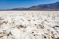 Area of salt plates in the middle of death valley, called Devil Royalty Free Stock Photo