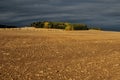 Area and storm clouds