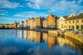 The shore of water of leith, edinburgh Royalty Free Stock Photo