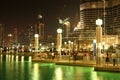 The area with tourist near Burj Khalifa skyscraper