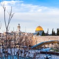 Jews Praying at the Western Wall. Travel to Jerusalem. Israel. Royalty Free Stock Photo