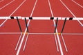 Area of the track field for athlete running Royalty Free Stock Photo
