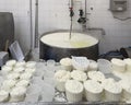 Area where Ricotta cheese is made in the San Silvestro Cooperative in Castelvetro di Modena, Italy.