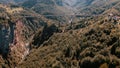 Areal shot of Tara canyon and the Tara river