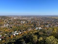 areal view of baden bei wien in fall