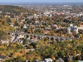 areal view of baden bei wien in fall