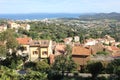 Areal View of Bormes Les Mimosas, France