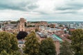 Areal view from of Bristol skyline from Cabot tower