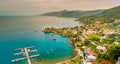 Areal view of Cefalu, Italy. Royalty Free Stock Photo