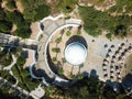 Areal view of Kallithea Springs and thermes in Rhodos, Greece