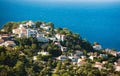 Areal view on Marseille from mountain, France