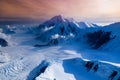 Areal View Of Mount McKinley Glaciers, Alaska, USA