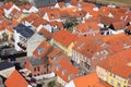 Areal View over Ribe, Denmark Royalty Free Stock Photo