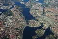 Areal view over Stockholm, Sweden