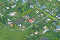 Areal view of a settlement Royalty Free Stock Photo
