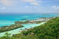 Areal view to the Eden Island. Royalty Free Stock Photo