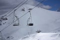 Areas to contemplate the snowy mountains with Christmas atmosphere in Snow Valley in Chile country surrounded by the Andes