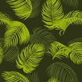 Tropical seamless for wallpaper. Royalty Free Stock Photo