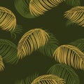 Tropical seamless for wallpaper. Royalty Free Stock Photo