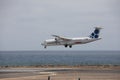 ARECIFE, SPAIN - APRIL, 15 2017: ATR 72 of CANARYFLY.es landing