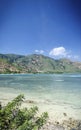 Areia branca tropical beach view near dili in east timor Royalty Free Stock Photo