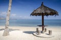 Areia branca tropical beach view near dili in east timor Royalty Free Stock Photo