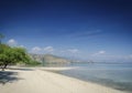Areia branca tropical beach view near dili in east timor Royalty Free Stock Photo