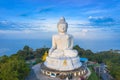 areial photography Phuket big Buddha in sunrise